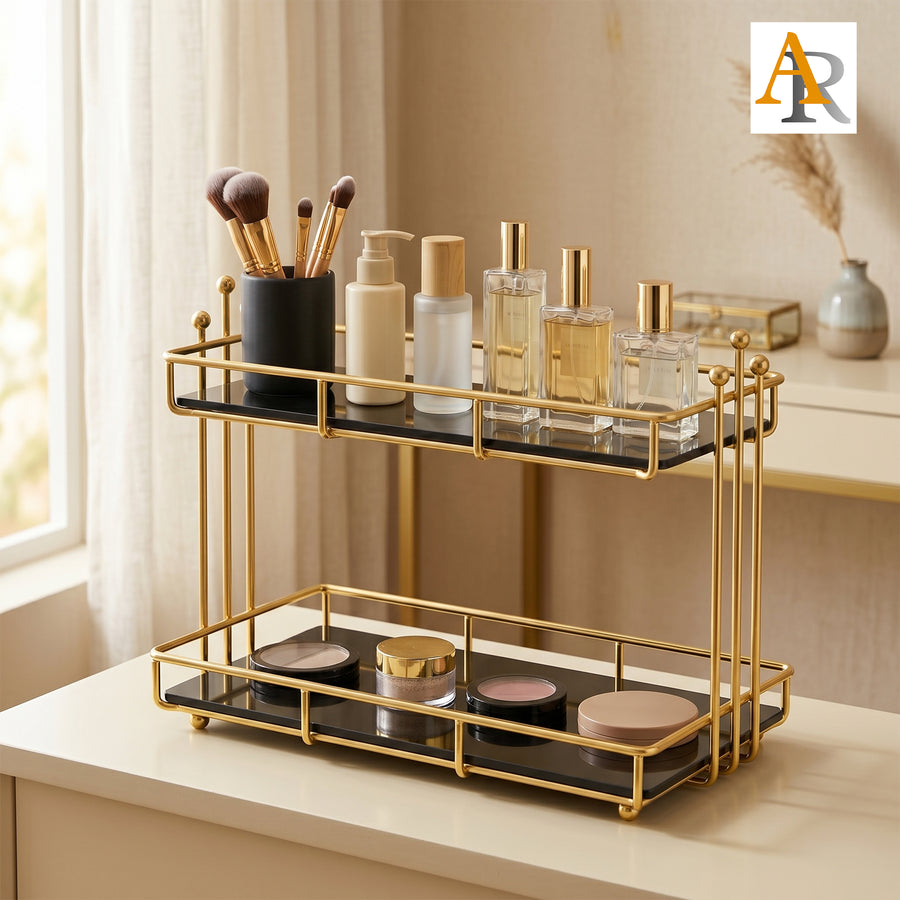 Arooji's 2-Layer New Vanity Organizer for Premium Organization