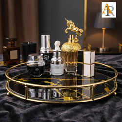 Luxury Makeup Organizer for Your Vanity – White & Black