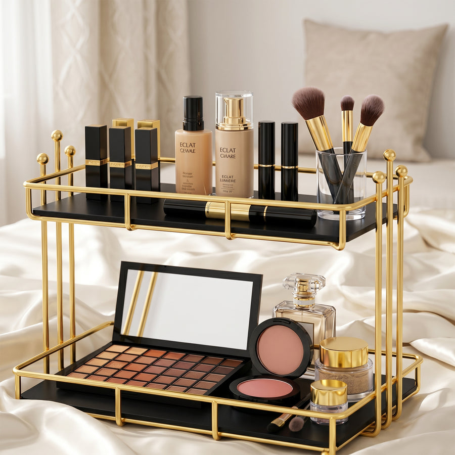 Arooji's 2-Layer New Vanity Organizer for Premium Organization