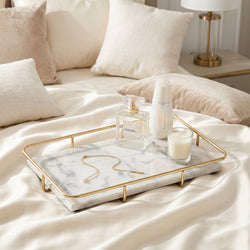 Luxury Makeup Organizer for Your Vanity – White & Black